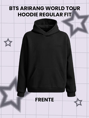 BTS ARIRANG WORLD TOUR Hoodie - Canguro Regular Fit - PRODUCTO NO OFICIAL
