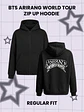 BTS ARIRANG WORLD TOUR Hoodie - Zip Up - PRODUCTO NO OFICIAL - Miniatura 1