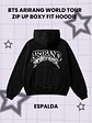 BTS ARIRANG WORLD TOUR Hoodie - BOXY FIT Con Cierre - PRODUCTO NO OFICIAL - Miniatura 3