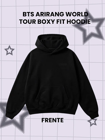 BTS ARIRANG WORLD TOUR Hoodie - BOXY FIT Canguro - PRODUCTO NO OFICIAL 2