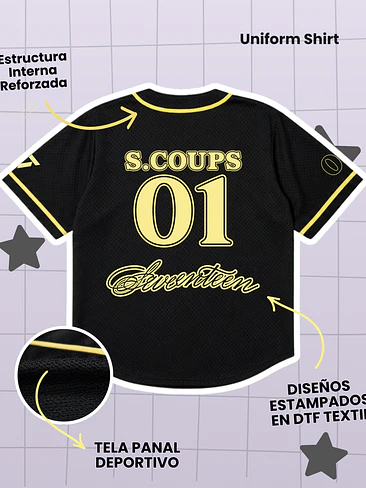 SEVENTEEN Caratland 2026 Uniform Shirt - S.COUPS  (PRODUCTO NO OFICIAL) 3