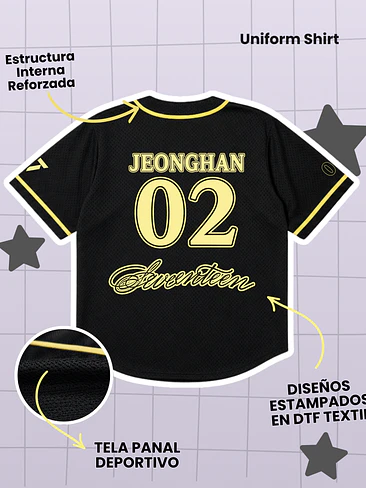 SEVENTEEN Caratland 2026 Uniform Shirt - JEONGHAN  (PRODUCTO NO OFICIAL) 3
