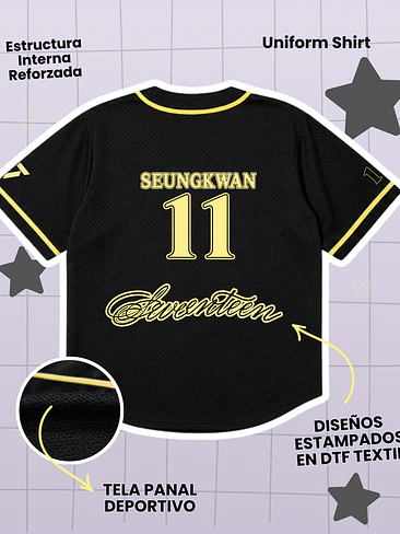 SEVENTEEN Caratland 2026 Uniform Shirt - SEUNGKWAN (PRODUCTO NO OFICIAL) 3