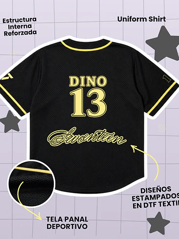 SEVENTEEN Caratland 2026 Uniform Shirt - DINO (PRODUCTO NO OFICIAL) 3