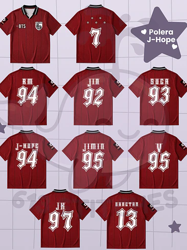 BTS 2026 FIFA World Cup Halftime Show - Polera Roja  (J-Hope) 2