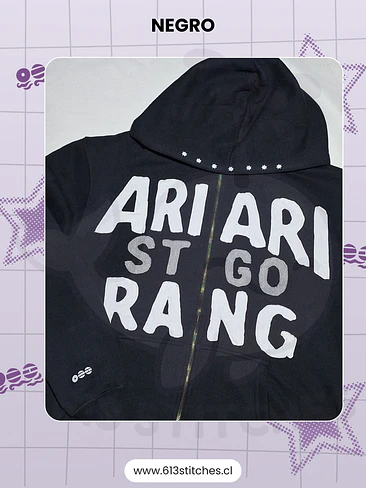 BTS ARI ARI RANG SANTIAGO - Zip Up Hoodie - Negro 2