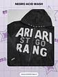 BTS ARI ARI RANG SANTIAGO - Zip Up Hoodie - Negro Acid Wash - Miniatura 2