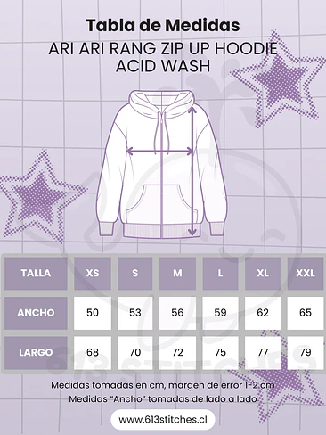 BTS ARI ARI RANG SANTIAGO - Zip Up Hoodie - Negro Acid Wash 6