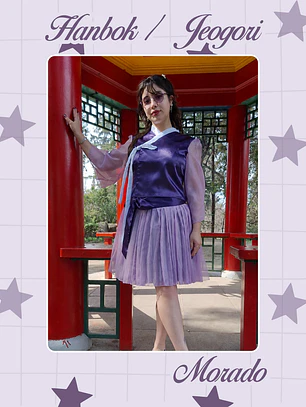 Hanbok / Jeogori Moderno - Morado