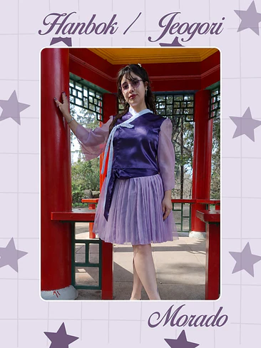 Hanbok / Jeogori Moderno - Morado 1