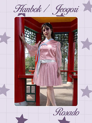 Hanbok / Jeogori Moderno - Rosado