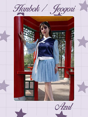 Hanbok / Jeogori Moderno - Azul