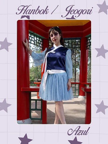Hanbok / Jeogori Moderno - Azul 1