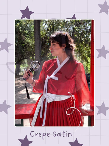 Hanbok / Jeogori Moderno - Rojo 2