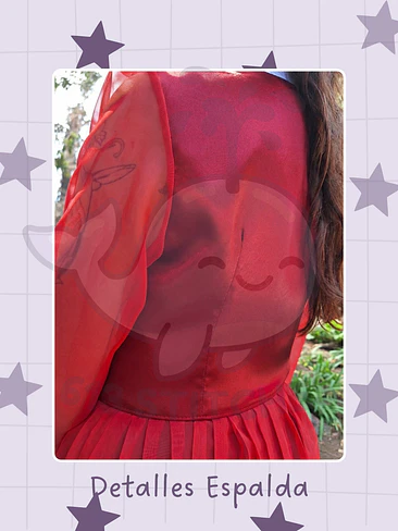 Hanbok / Jeogori Moderno - Rojo 5