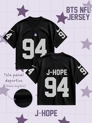 BTS Arirang Tour Jersey Oversize Boxy Fit - Diseño NFL - J-HOPE