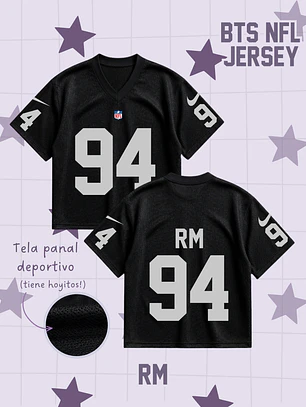 BTS Arirang Tour Jersey Oversize Boxy Fit - Diseño NFL - NAMJOON (RM)