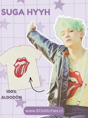BTS Polera Suga Hyyh Photobook 100% Algodón 1