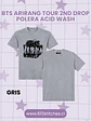 BTS Arirang Tour 2nd Drop Polera Acid Wash GRIS - Miniatura 1
