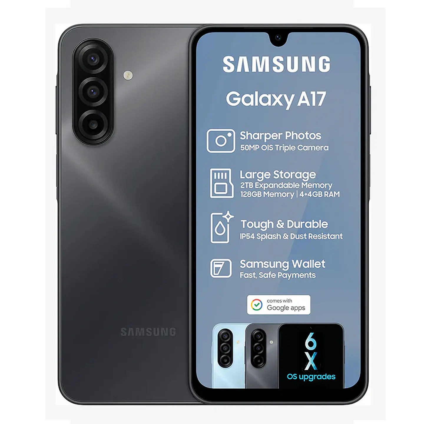 Celular Samsung A17 4G 128GB 6GB RAM. 1