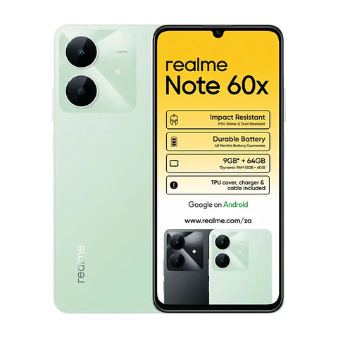 Celular Realme Note 60X 64GB 3GB Ampliable a 9GB.