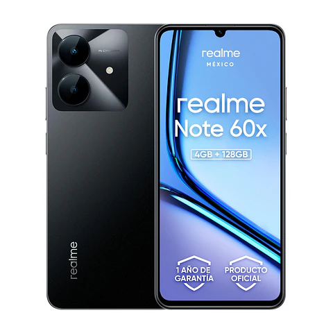Celular Realme Note 60X 128GB 4GB Ampliable a 12GB,