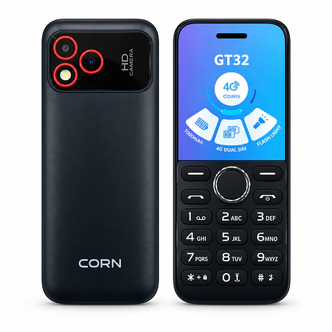 Celular Corn GT32 4G Tipo Tapa Dual SIM Radio FM