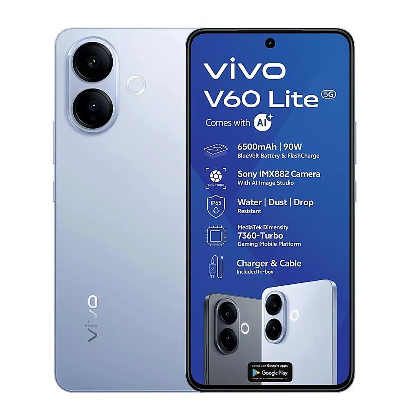 Celular Vivo V60 Lite 5G 256GB 8GB RAM + Obsequio Smart Watch 1