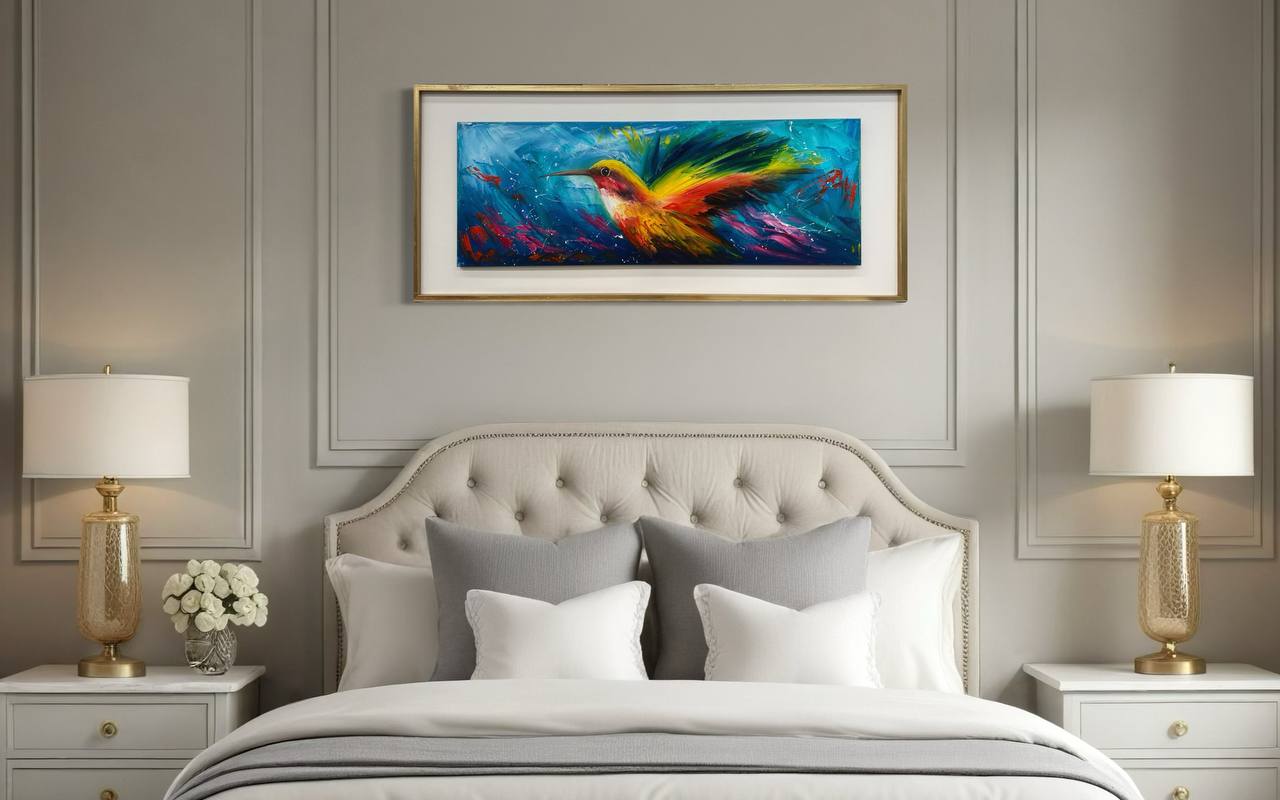 CUADRO COLIBRI PINTADO 2