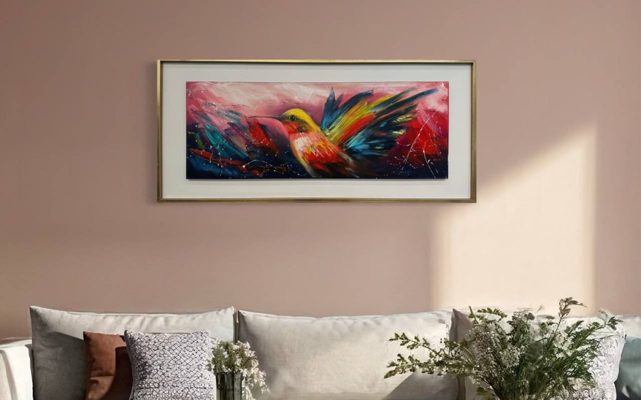 CUADRO COLIBRI PINTADO 4