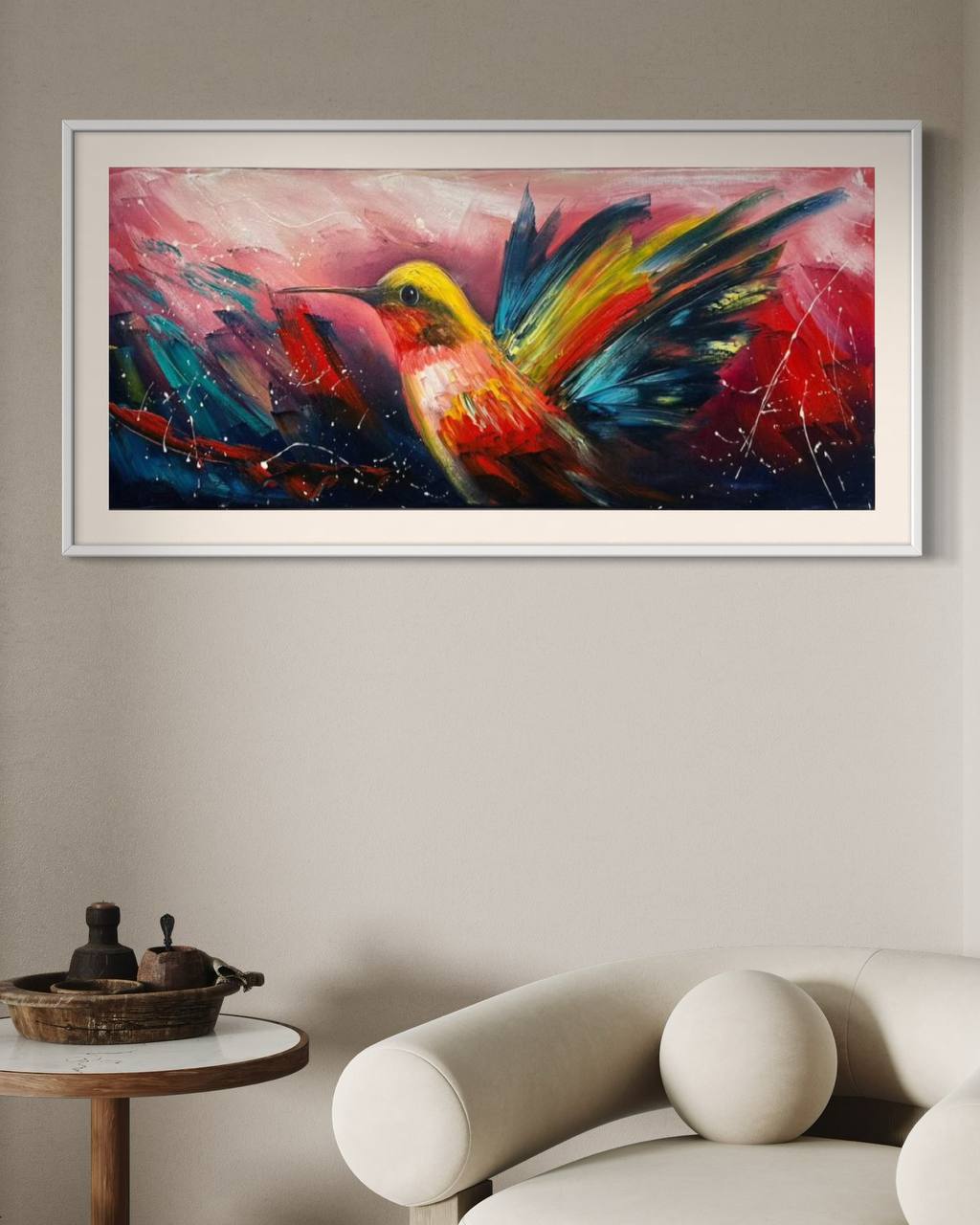 CUADRO COLIBRI PINTADO 5