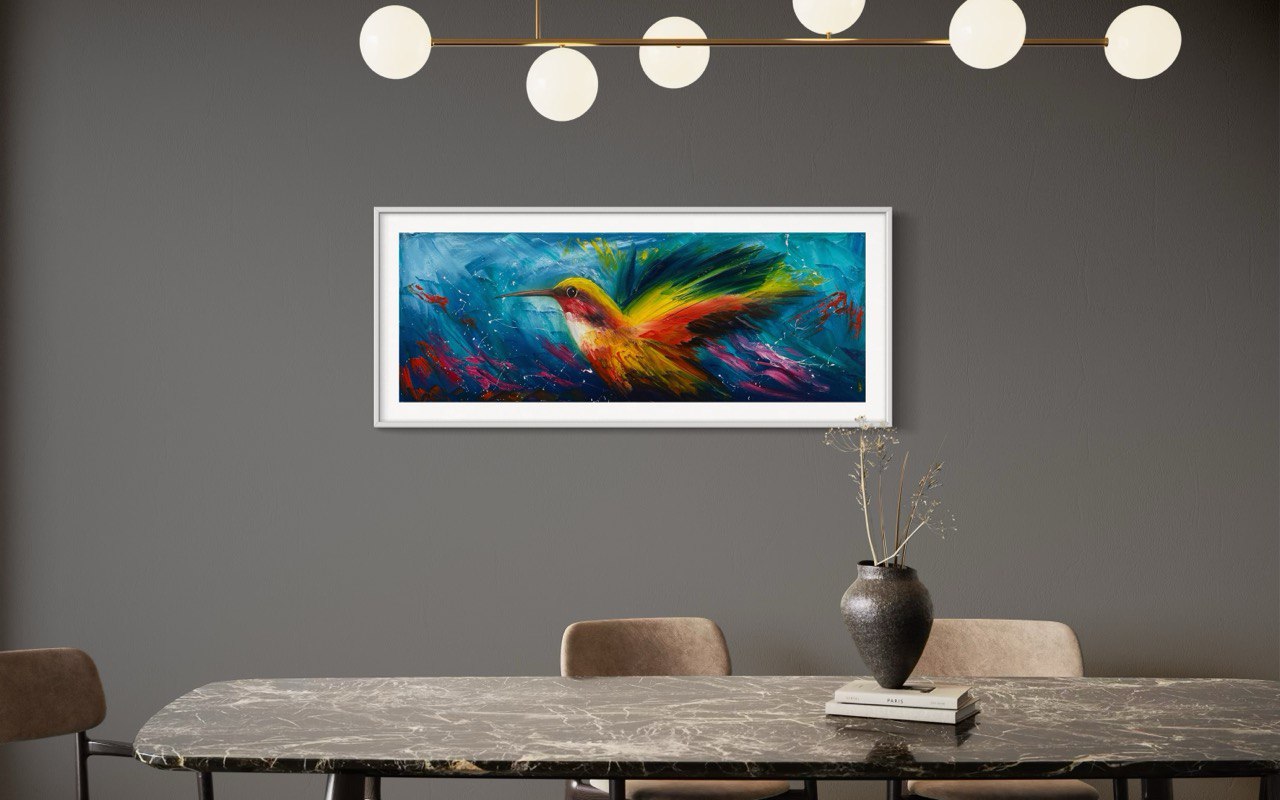 CUADRO COLIBRI PINTADO 9