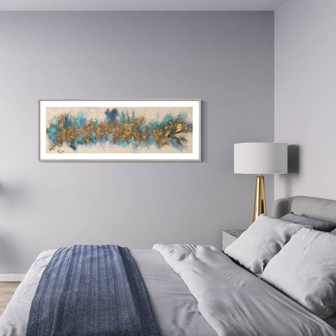 CUADRO ASBTRACTO PINTADO MODELO ANAIS  3