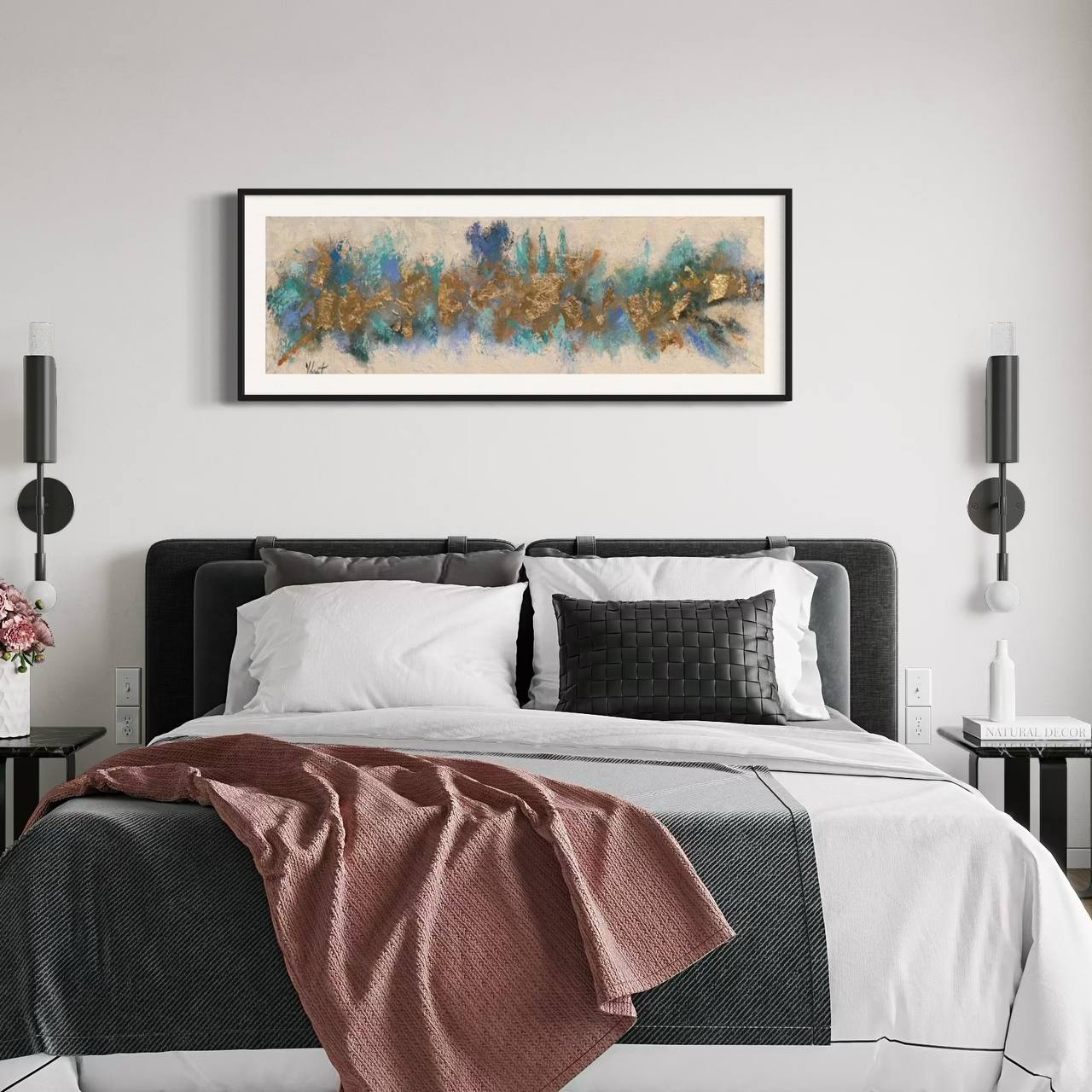 CUADRO ASBTRACTO PINTADO MODELO ANAIS  4