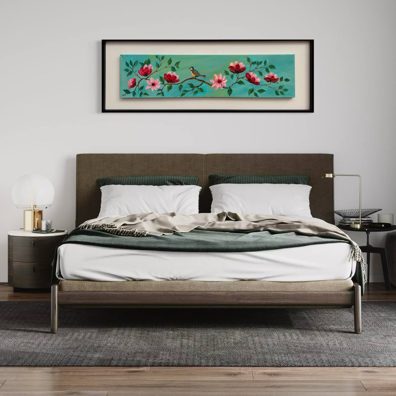 CUADRO ABSTRACTO PINTADO DISEÑO MARIA  1