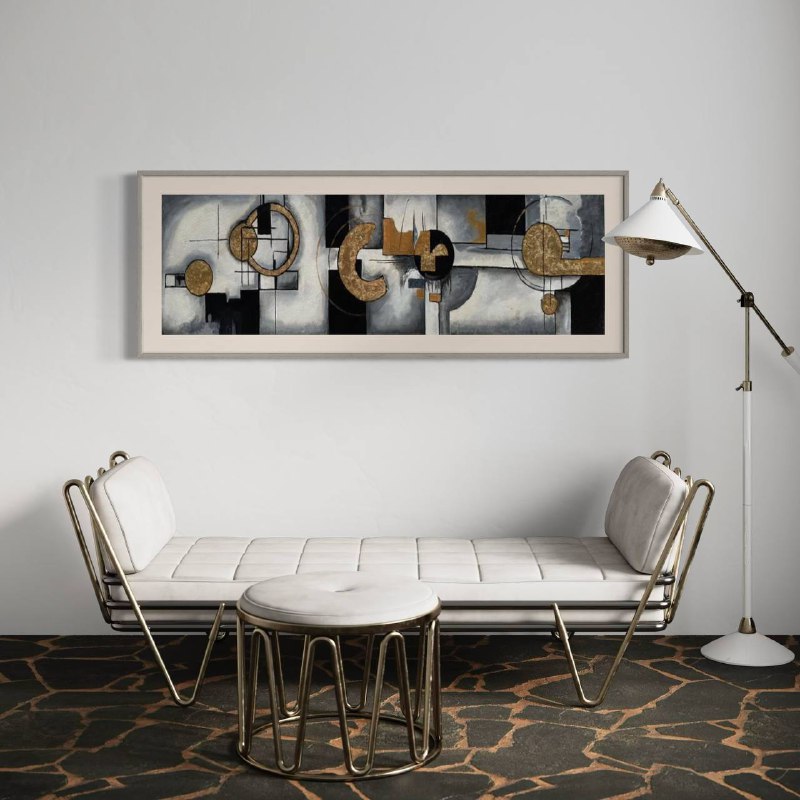 CUADRO ABSTRACTO PINTADO MODELO CLOE 4