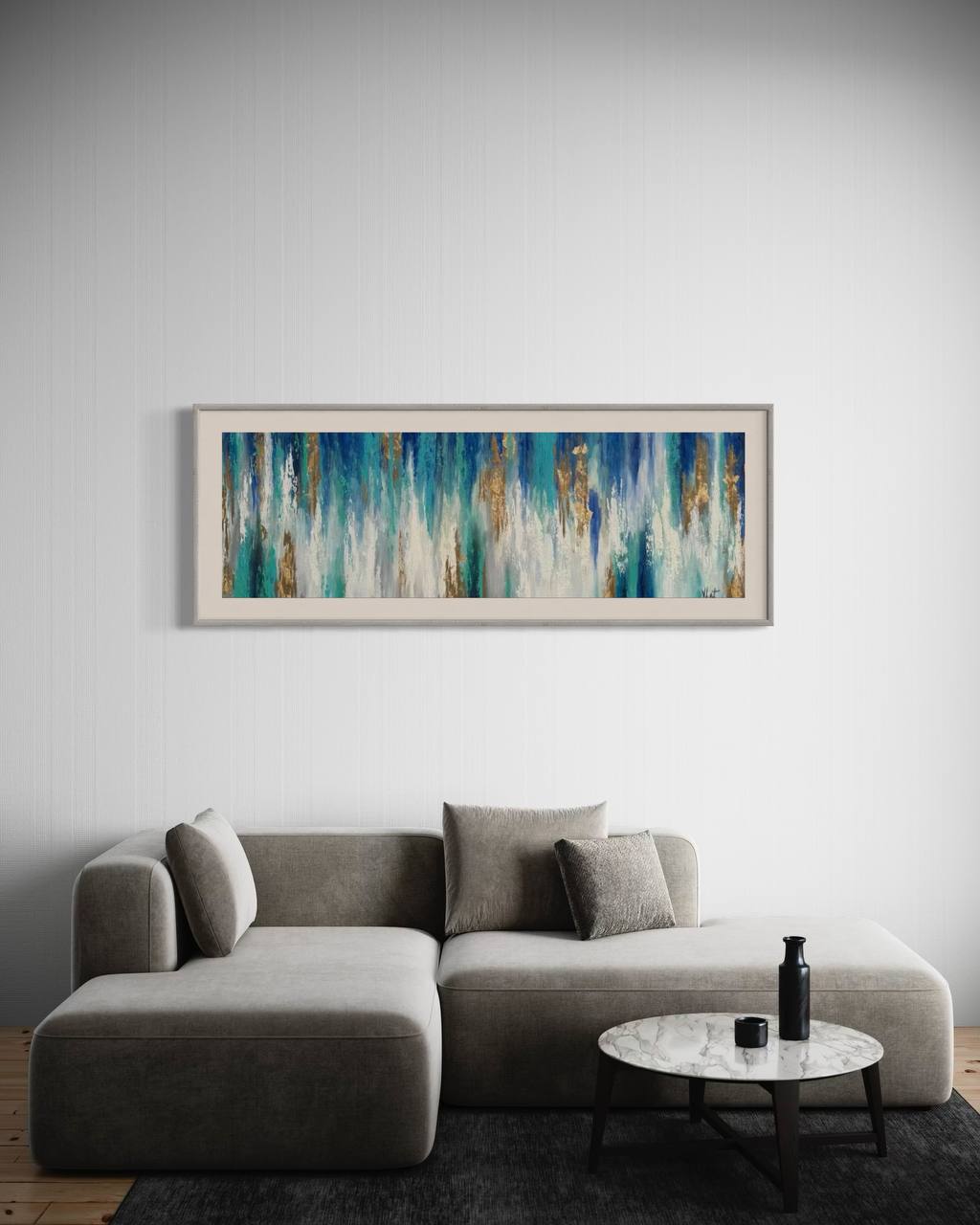 CUADRO ABSTRACTO PINTADO MODELO ANA 5