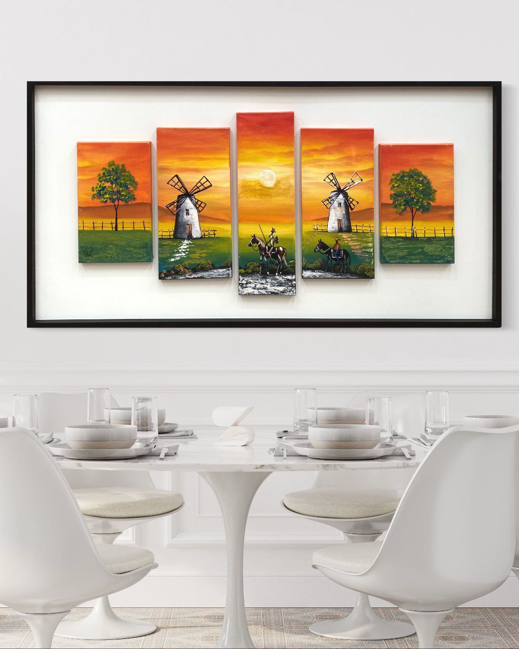 CUADRO QUIJOTE 5 PIEZAS  1
