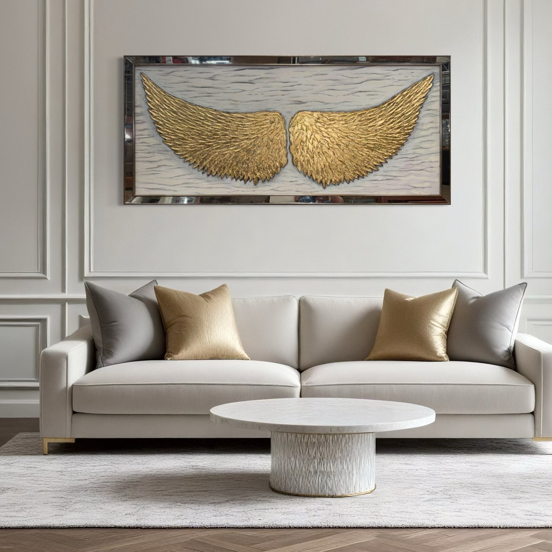 CUADRO ALAS PINTADO  DECORATIVO   5