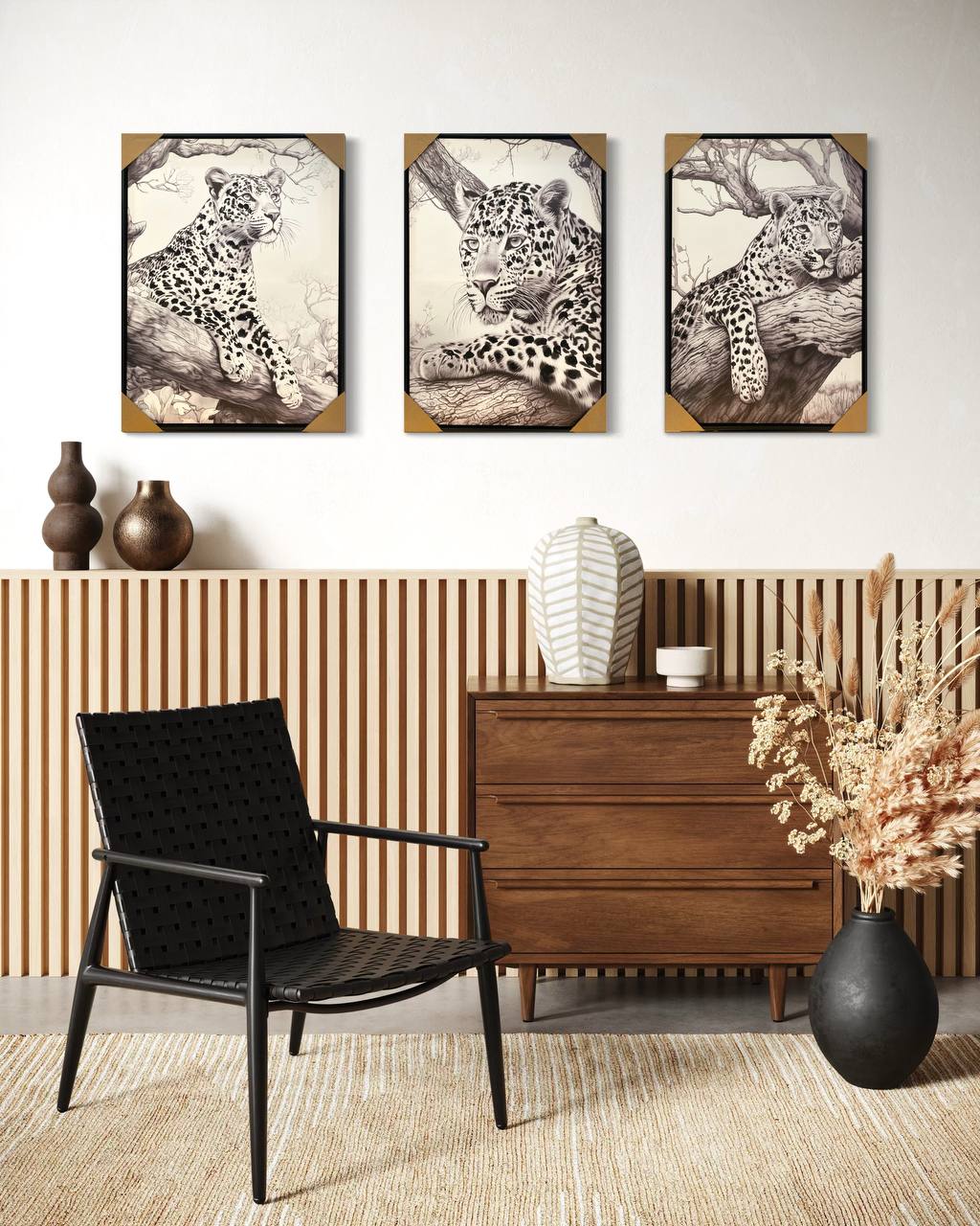 CUADRO TRIPTICO PUMA C/MARCO 2