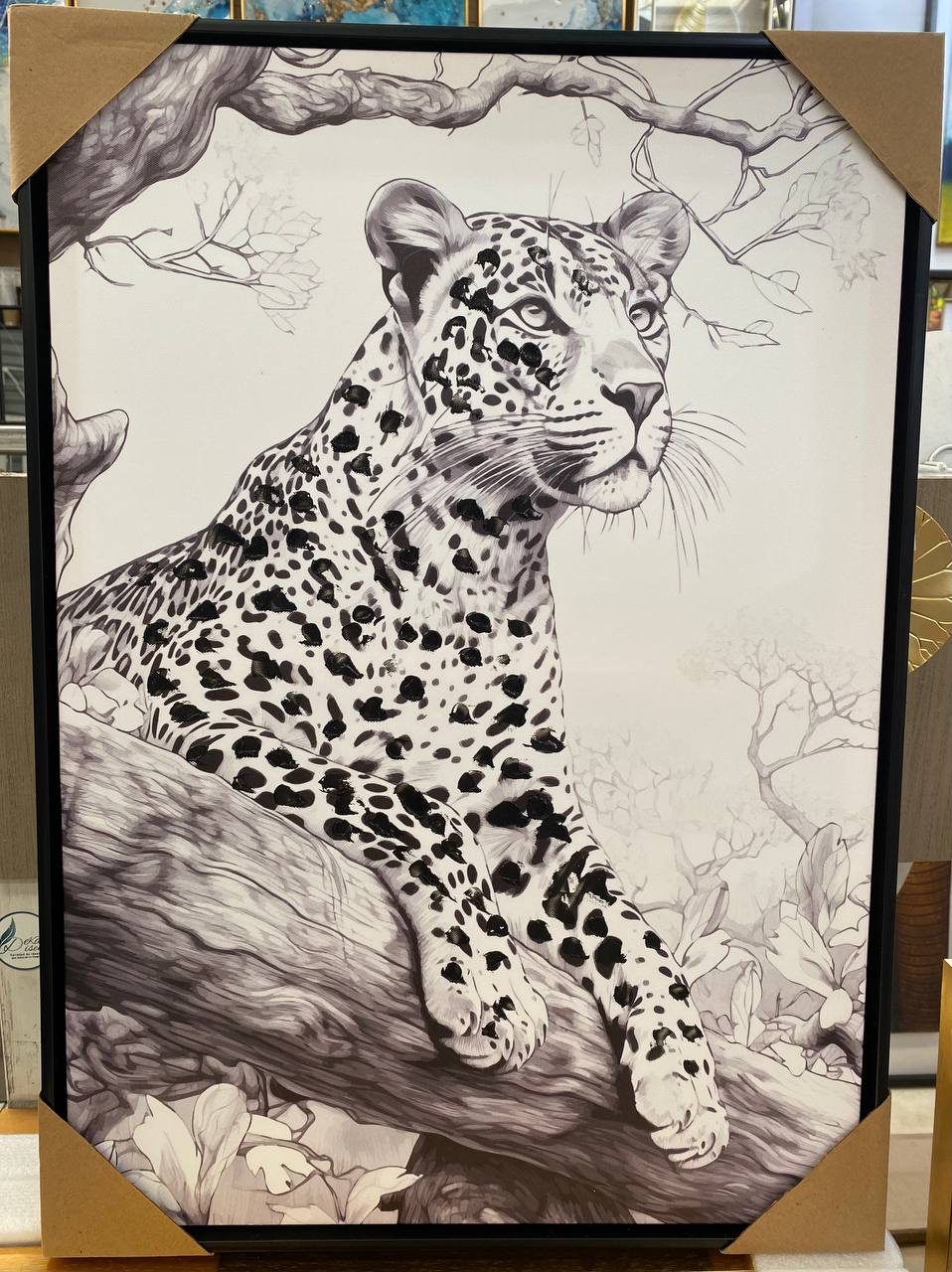 CUADRO TRIPTICO PUMA C/MARCO 3