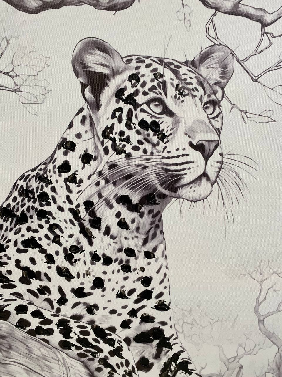 CUADRO TRIPTICO PUMA C/MARCO 7