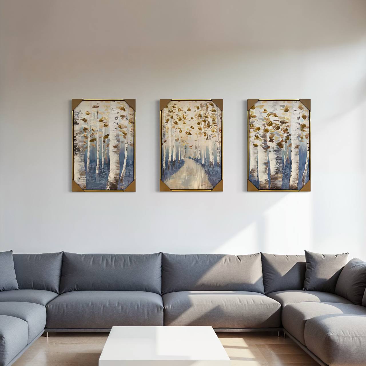 CUADRO TRIPTICO BOSQUE C/MARCO  1