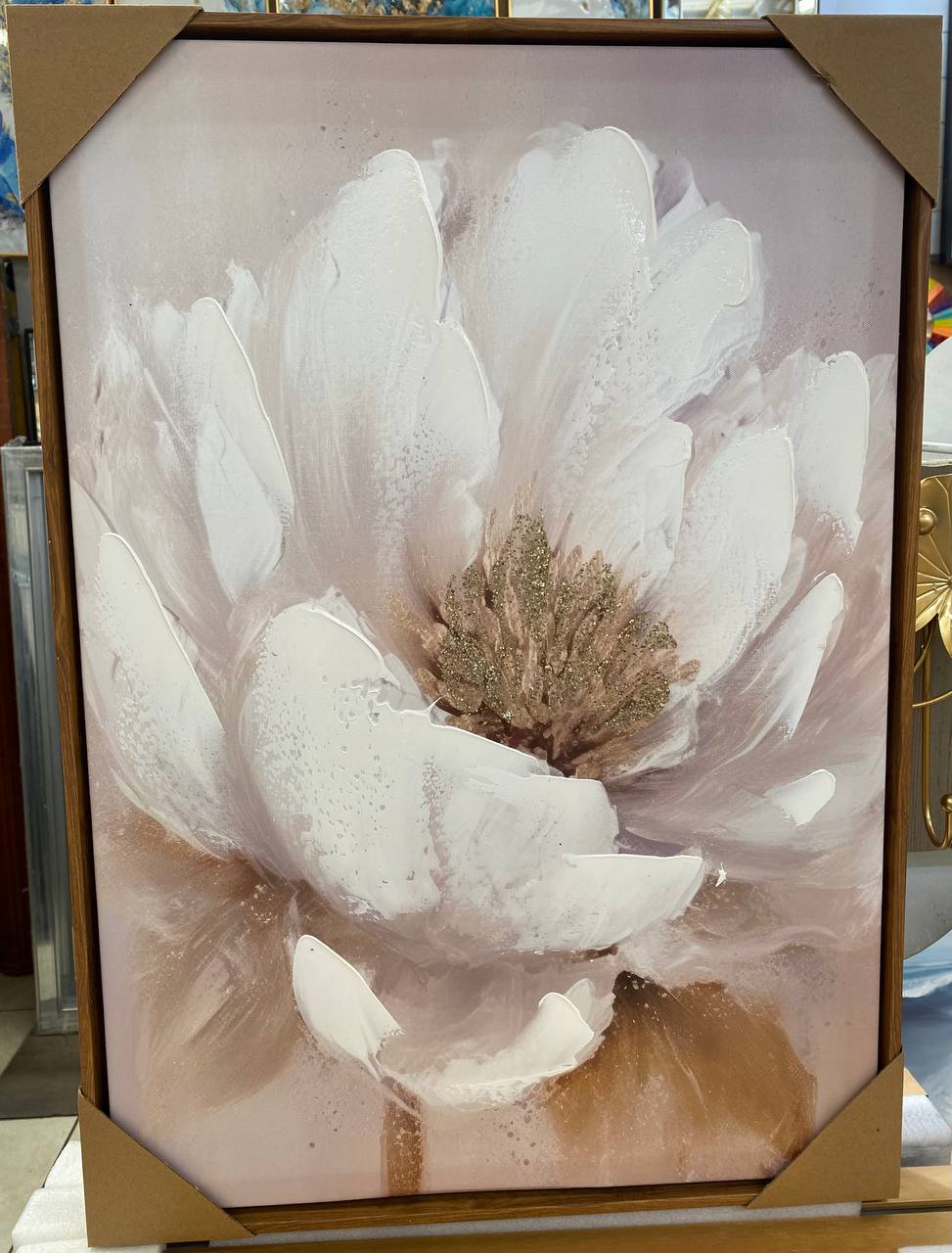 CUADROS TRIPTICOS  FLOR C/MARCO  6