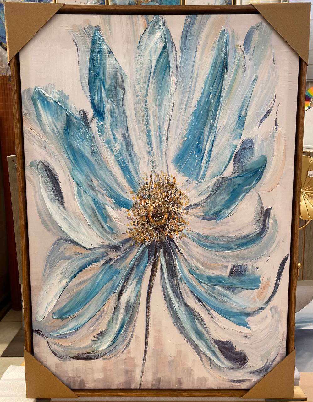 CUADROS TRIPTICOS  FLOR C/MARCO  14