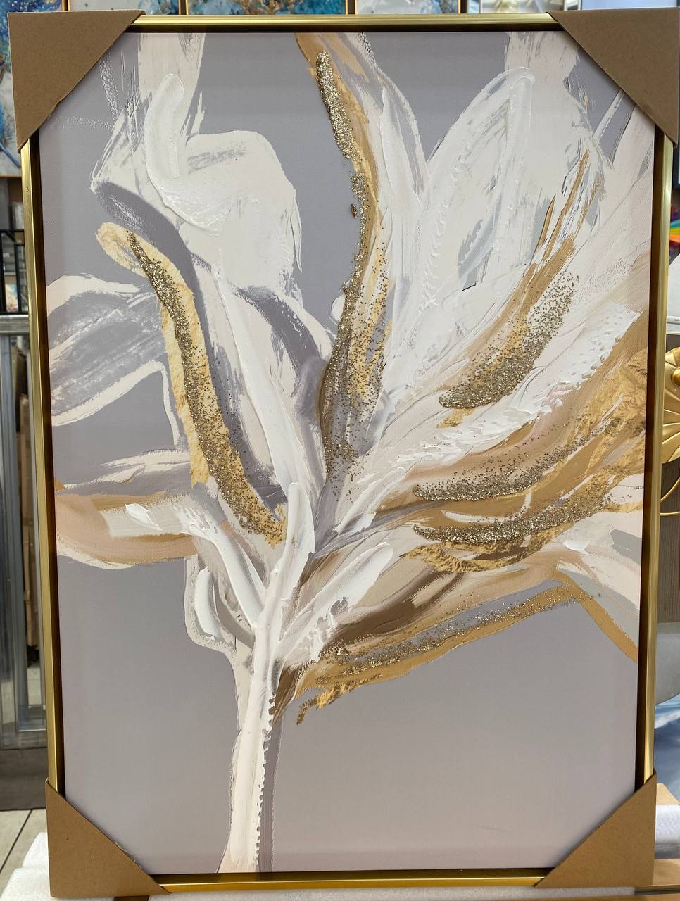 CUADROS TRIPTICOS  FLOR C/MARCO  20