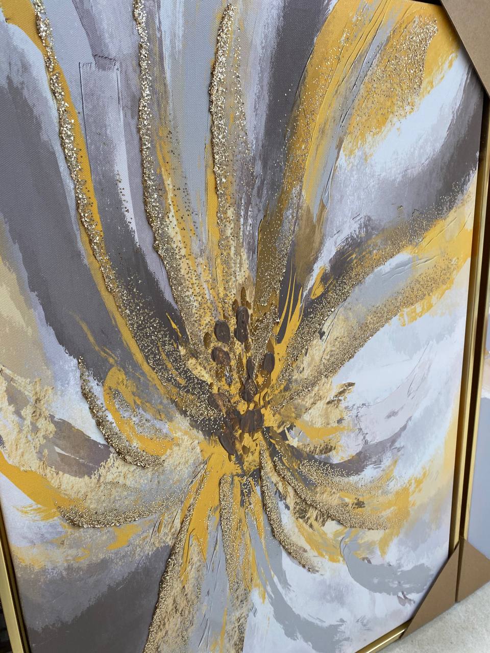 CUADROS TRIPTICOS  FLOR C/MARCO  23