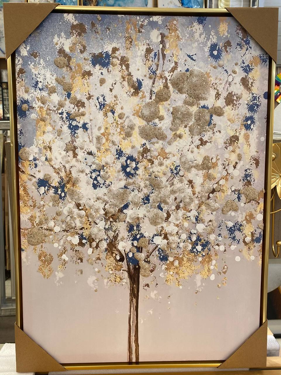 CUADROS TRIPTICOS  FLOR C/MARCO  26