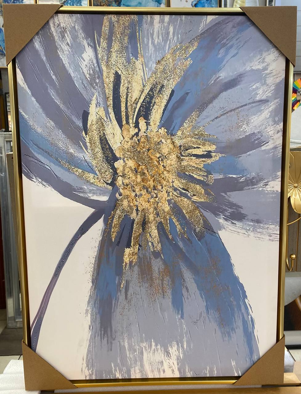 CUADROS TRIPTICOS  FLOR C/MARCO  27