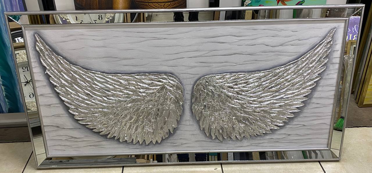 CUADRO ALAS PINTADO  DECORATIVO   7